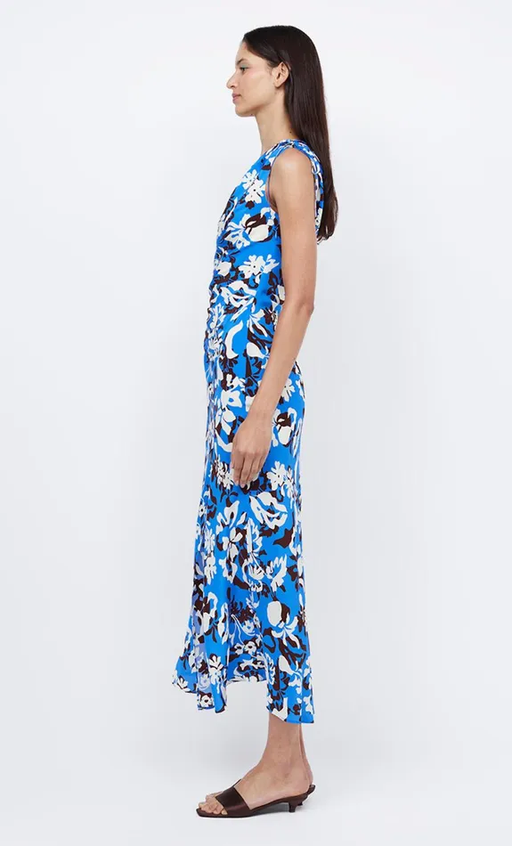 Bec Bridge CLARISSE ASYM MAXI DRESS 8211 BLUE LAGOON Women Maxi Dresses