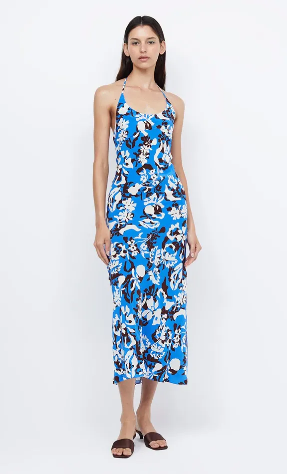Bec Bridge CLARISSE HALTER MAXI DRESS 8211 BLUE LAGOON Women Maxi Dresses