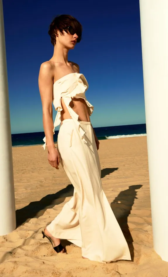 Bec Bridge COASTLINER MAXI SKIRT 8211 CREAM Women Skirts