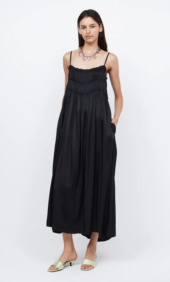 Bec Bridge DALI MAXI SHIFT DRESS 8211 BLACK Women Maxi Dresses