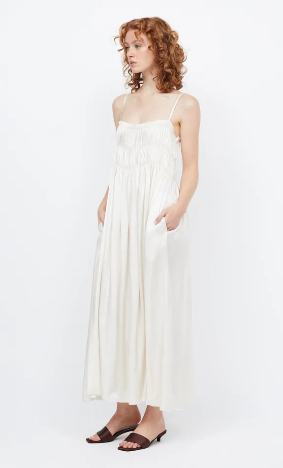 Bec Bridge DALI MAXI SHIFT DRESS 8211 IVORY Women Maxi Dresses