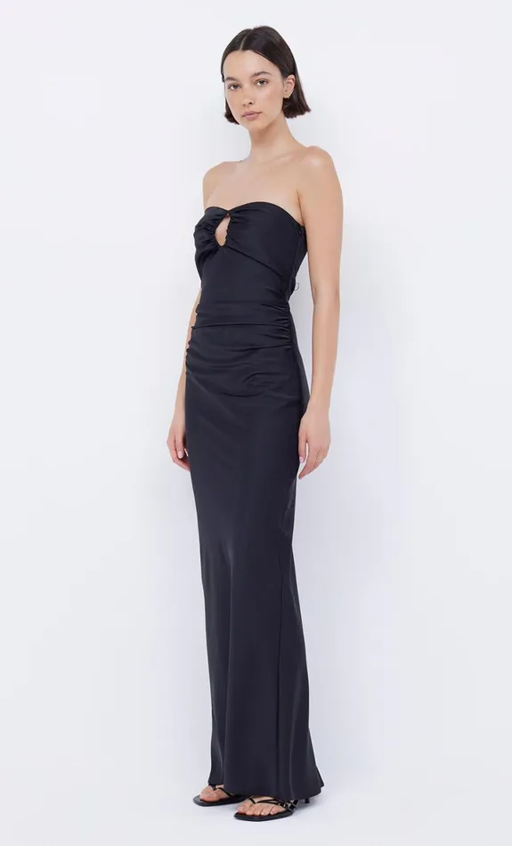 Bec Bridge EMILIA STRAPLESS DRESS 8211 BLACK Women Maxi Dresses