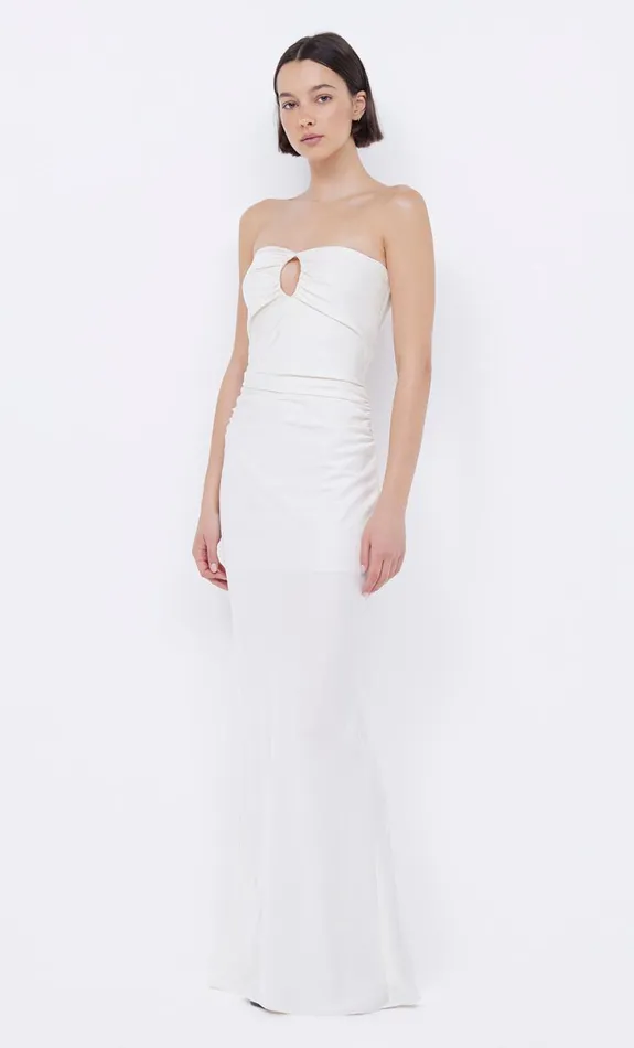 Bec Bridge EMILIA STRAPLESS DRESS 8211 IVORY Women Prom Dresses