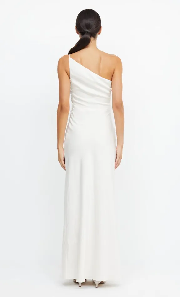 Bec Bridge ETERNITY ASYM MAXI DRESS 8211 CREAM Women Maxi Dresses