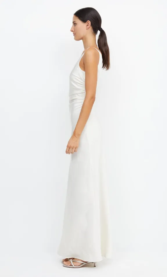 Bec Bridge ETERNITY ASYM MAXI DRESS 8211 CREAM Women Maxi Dresses