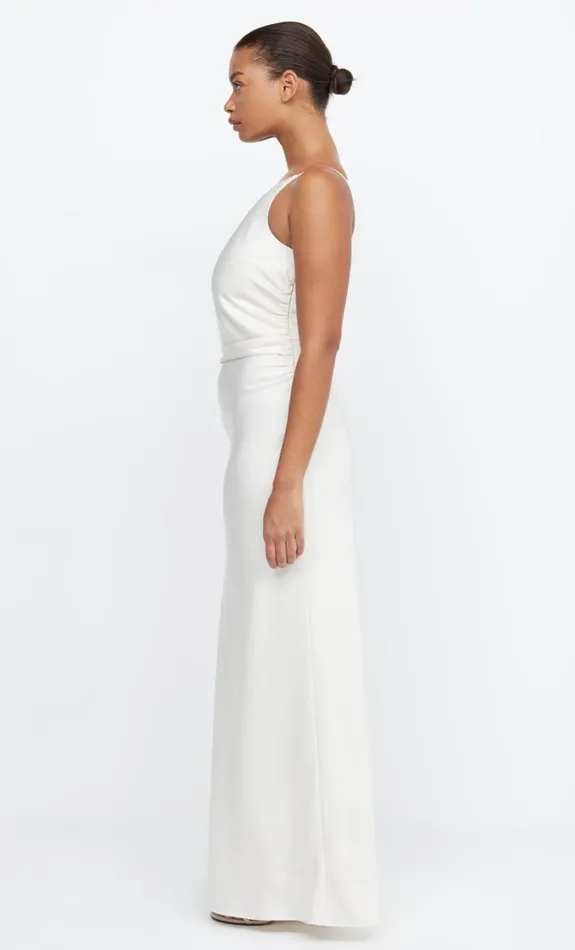 Bec Bridge ETERNITY ASYM MAXI DRESS 8211 CREAM Women Maxi Dresses