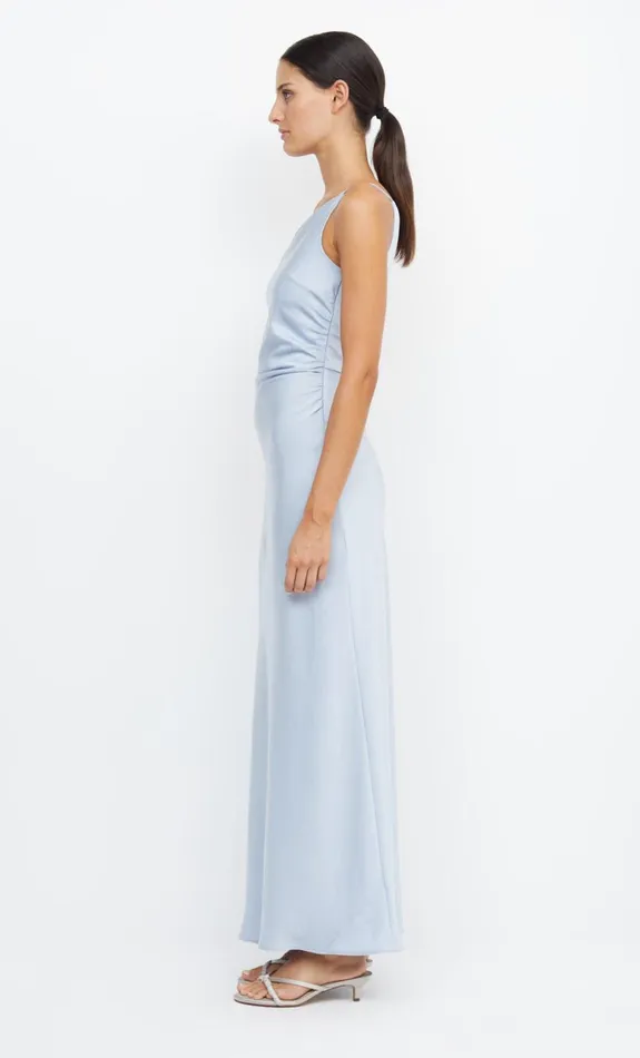 Bec Bridge ETERNITY ASYM MAXI DRESS 8211 DUSTY BLUE Women Prom Dresses