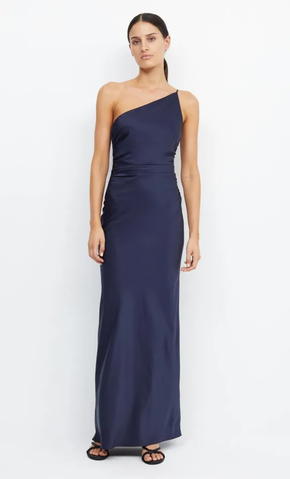 Bec Bridge ETERNITY ASYM MAXI DRESS 8211 INK Women Maxi Dresses
