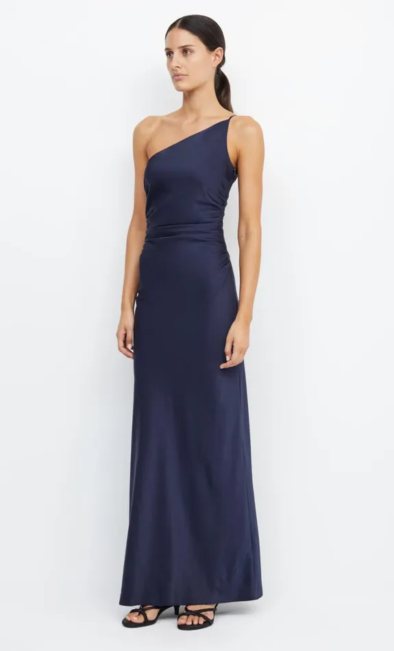 Bec Bridge ETERNITY ASYM MAXI DRESS 8211 INK Women Prom Dresses