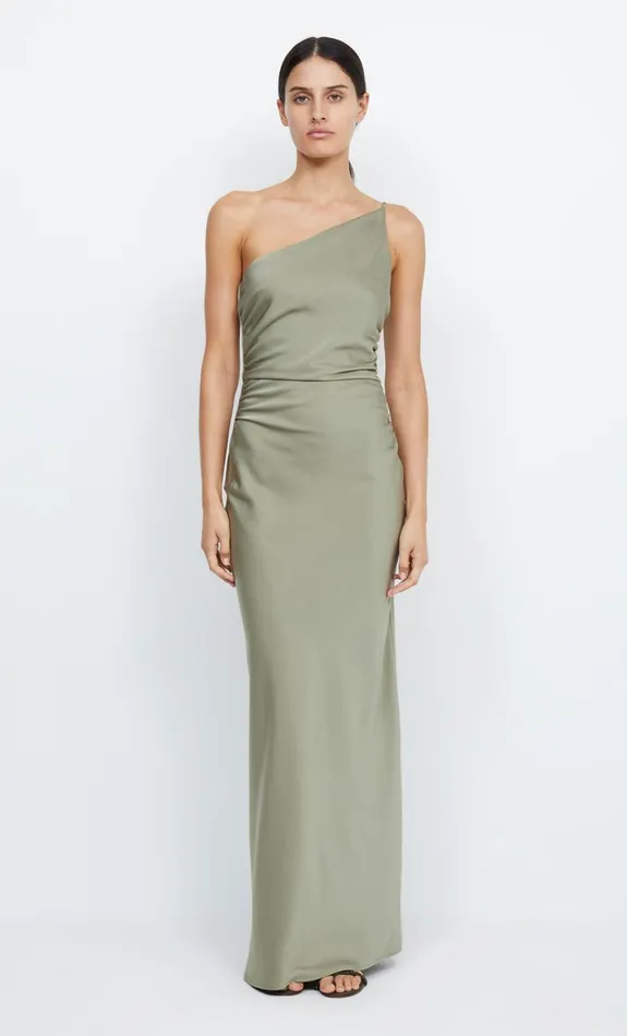 Bec Bridge ETERNITY ASYM MAXI DRESS 8211 SAGE Women Maxi Dresses