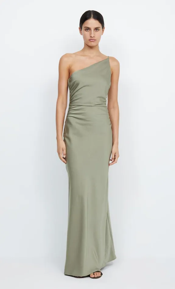 Bec Bridge ETERNITY ASYM MAXI DRESS 8211 SAGE Women Maxi Dresses