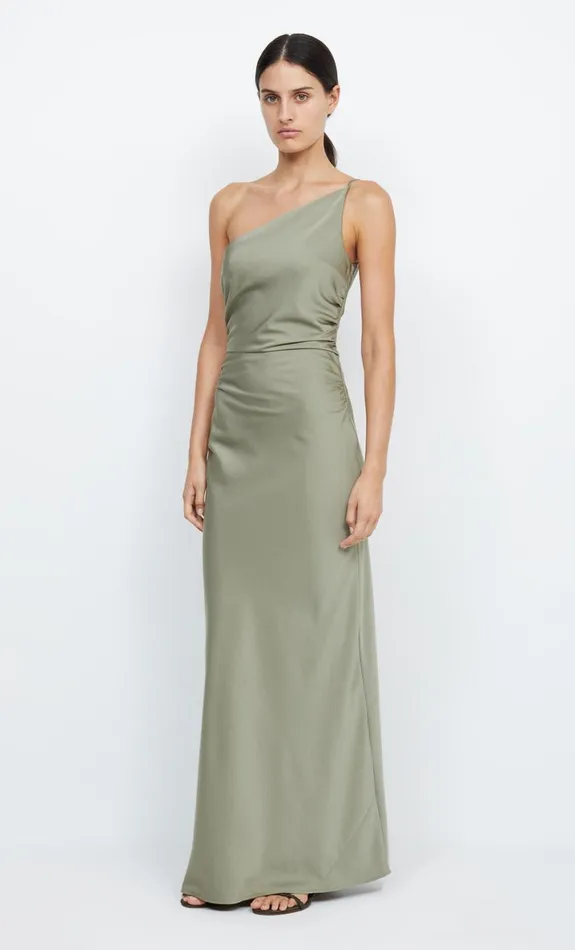 Bec Bridge ETERNITY ASYM MAXI DRESS 8211 SAGE Women Maxi Dresses