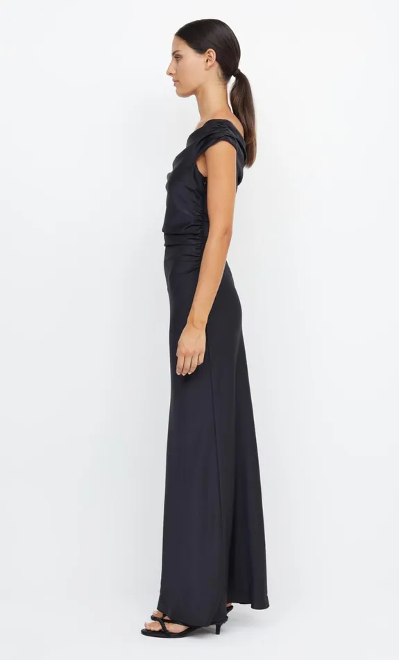 Bec Bridge ETERNITY OFF SHOULDER MAXI 8211 BLACK Women Maxi Dresses