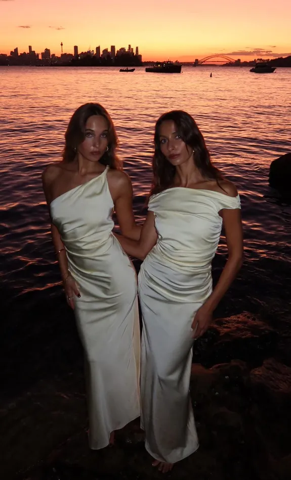 Bec Bridge ETERNITY OFF SHOULDER MAXI 8211 ICE YELLOW Women Prom Dresses
