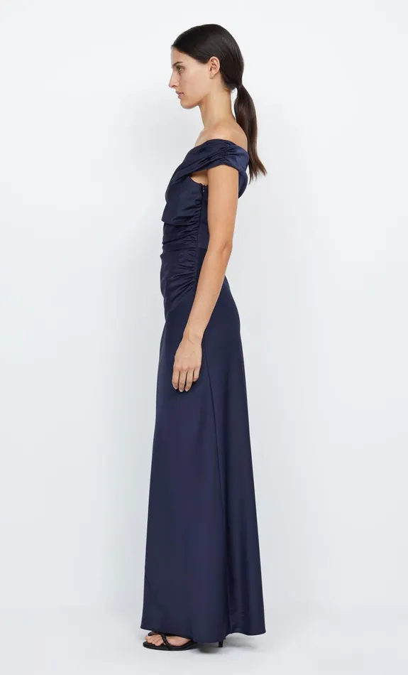 Bec Bridge ETERNITY OFF SHOULDER MAXI 8211 INK Women Prom Dresses