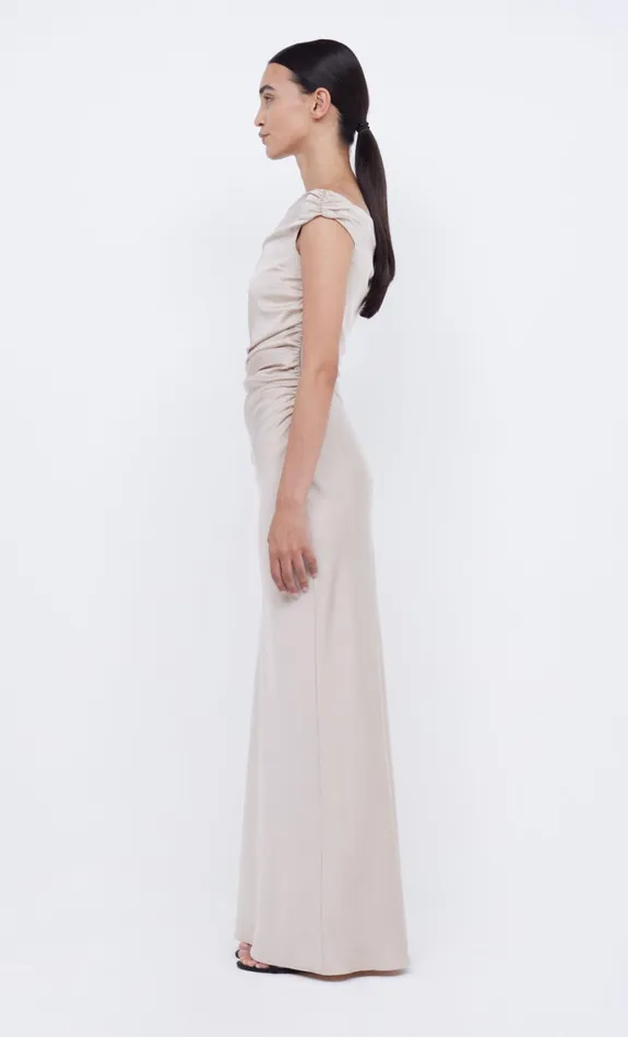 Bec Bridge ETERNITY OFF SHOULDER MAXI 8211 SAND Women Maxi Dresses