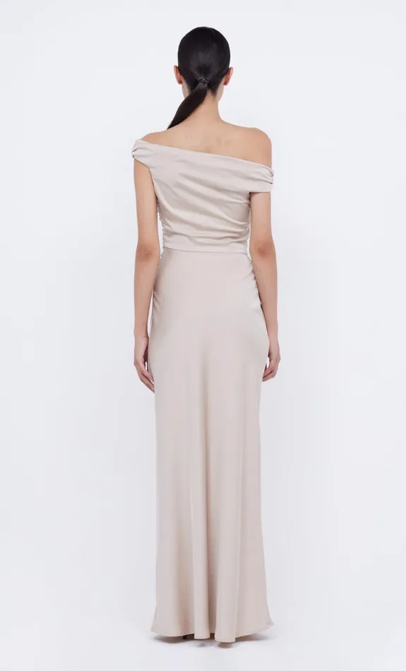 Bec Bridge ETERNITY OFF SHOULDER MAXI 8211 SAND Women Maxi Dresses