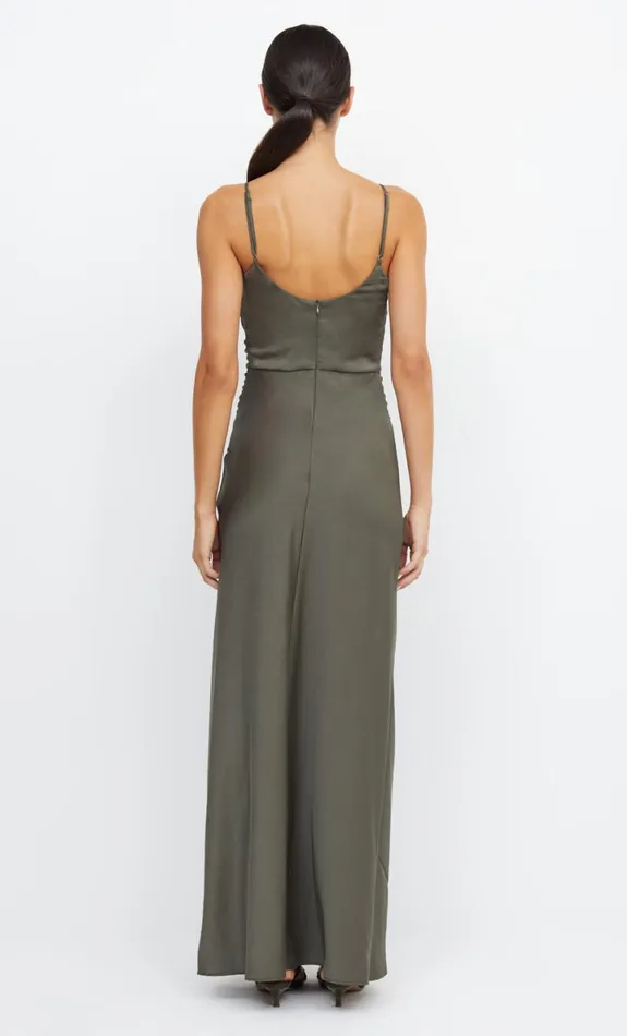 Bec Bridge ETERNITY SCOOP MAXI DRESS 8211 DARK WILLOW Women Prom Dresses