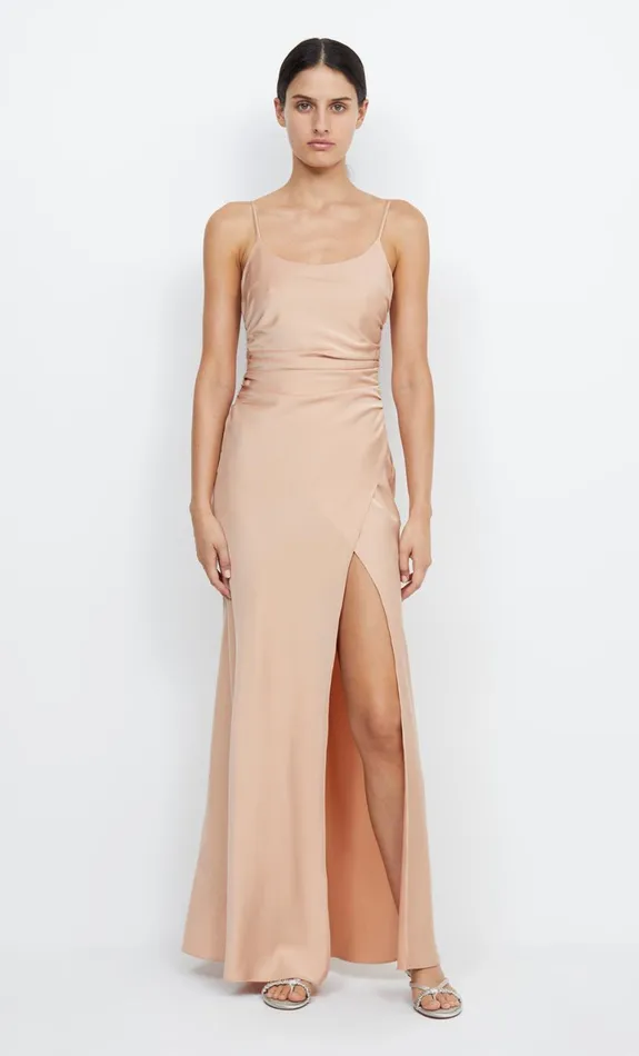 Bec Bridge ETERNITY SCOOP MAXI DRESS 8211 ROSE GOLD Women Bridesmaid Dresses