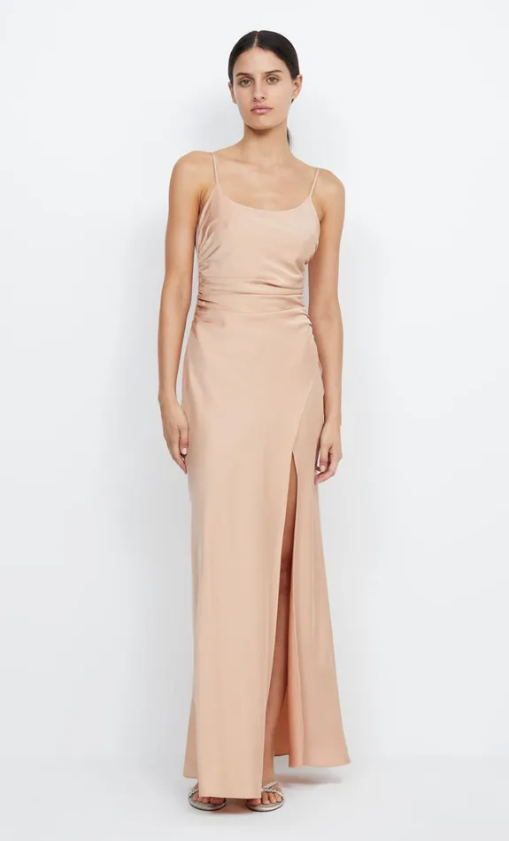 Bec Bridge ETERNITY SCOOP MAXI DRESS 8211 ROSE GOLD Women Bridesmaid Dresses