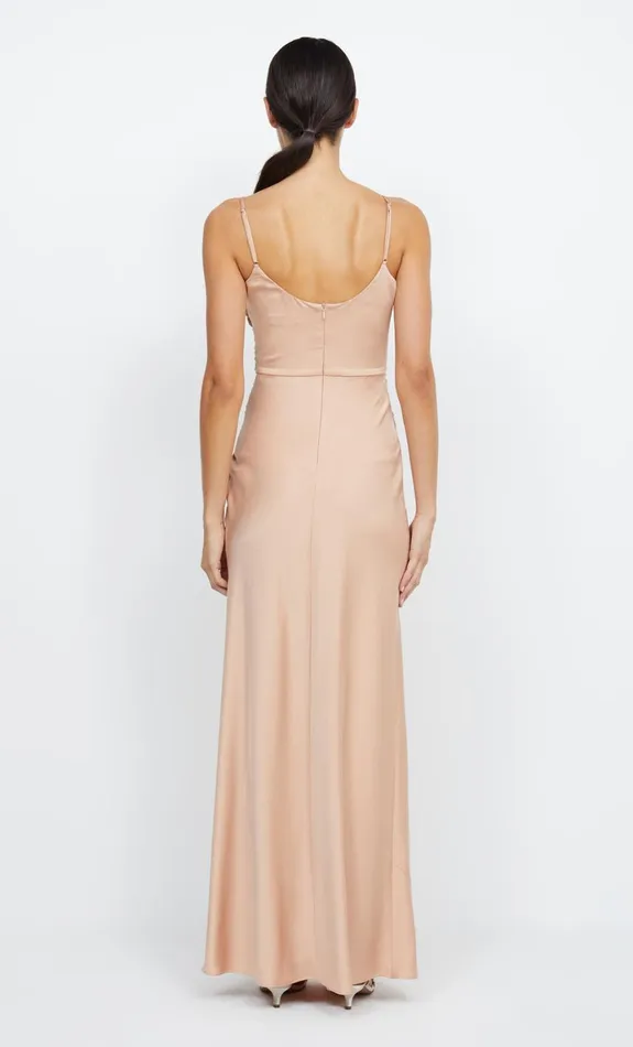 Bec Bridge ETERNITY SCOOP MAXI DRESS 8211 ROSE GOLD Women Bridesmaid Dresses