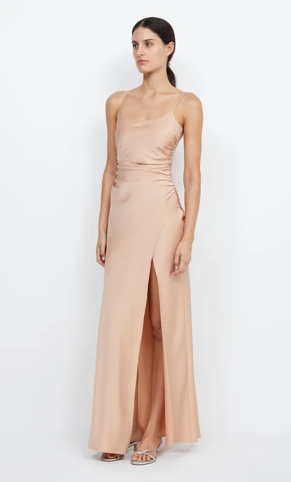 Bec Bridge ETERNITY SCOOP MAXI DRESS 8211 ROSE GOLD Women Bridesmaid Dresses