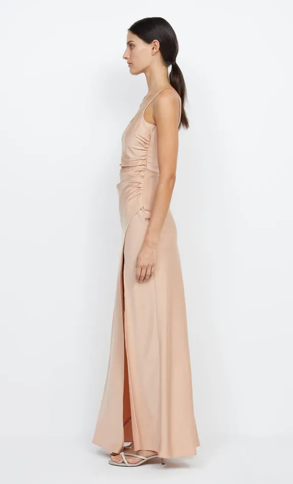 Bec Bridge ETERNITY SCOOP MAXI DRESS 8211 ROSE GOLD Women Bridesmaid Dresses