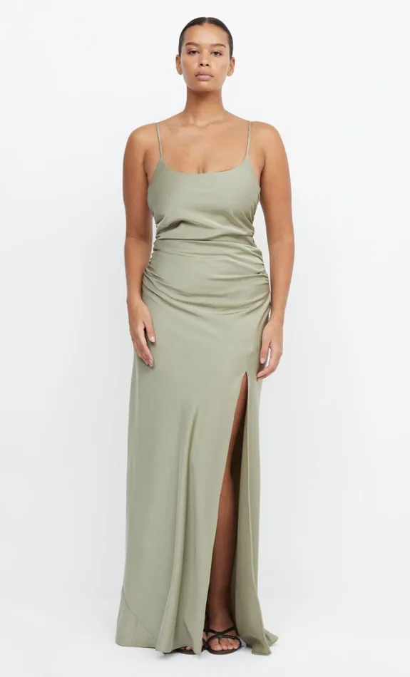 Bec Bridge ETERNITY SCOOP MAXI DRESS 8211 SAGE Women Prom Dresses