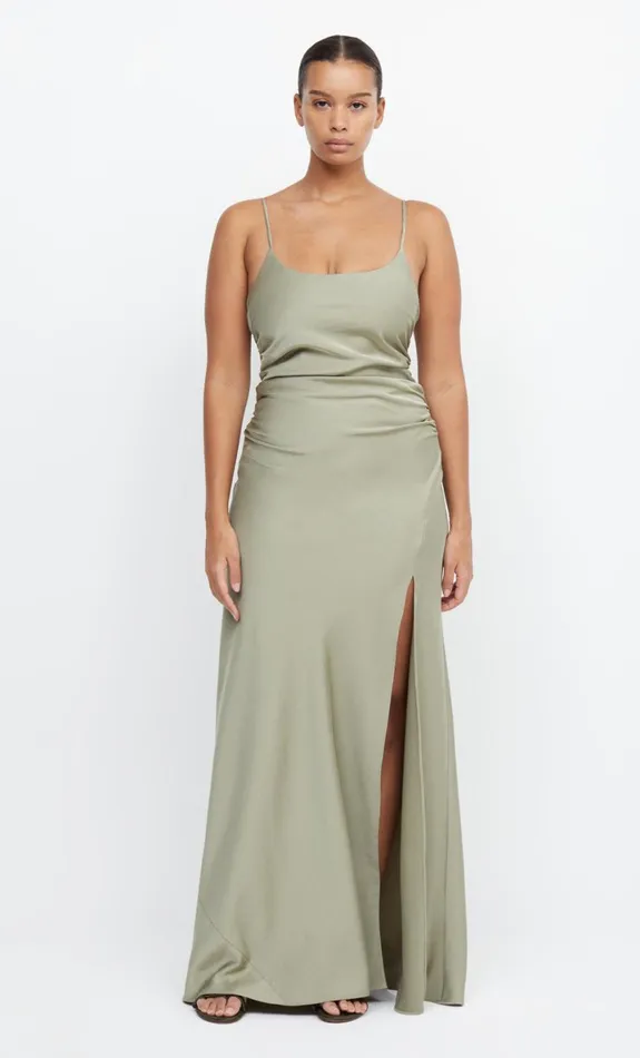 Bec Bridge ETERNITY SCOOP MAXI DRESS 8211 SAGE Women Prom Dresses