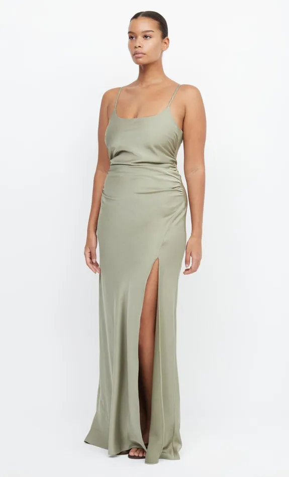 Bec Bridge ETERNITY SCOOP MAXI DRESS 8211 SAGE Women Prom Dresses