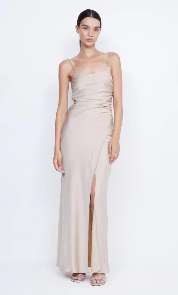 Bec Bridge ETERNITY SCOOP MAXI DRESS 8211 SAND Women Prom Dresses
