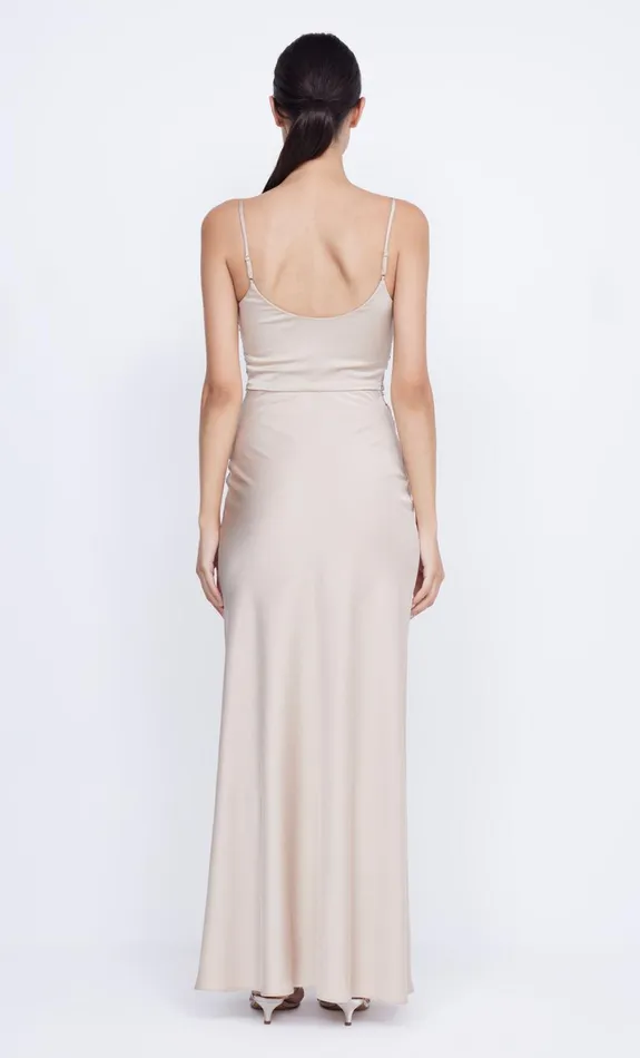 Bec Bridge ETERNITY SCOOP MAXI DRESS 8211 SAND Women Prom Dresses