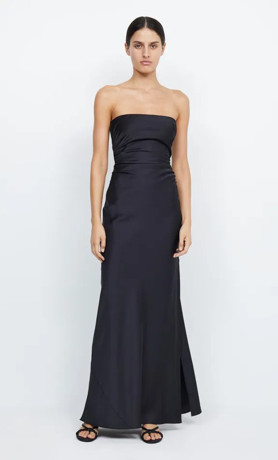 Bec Bridge ETERNITY STRAPLESS MAXI 8211 BLACK Women Prom Dresses