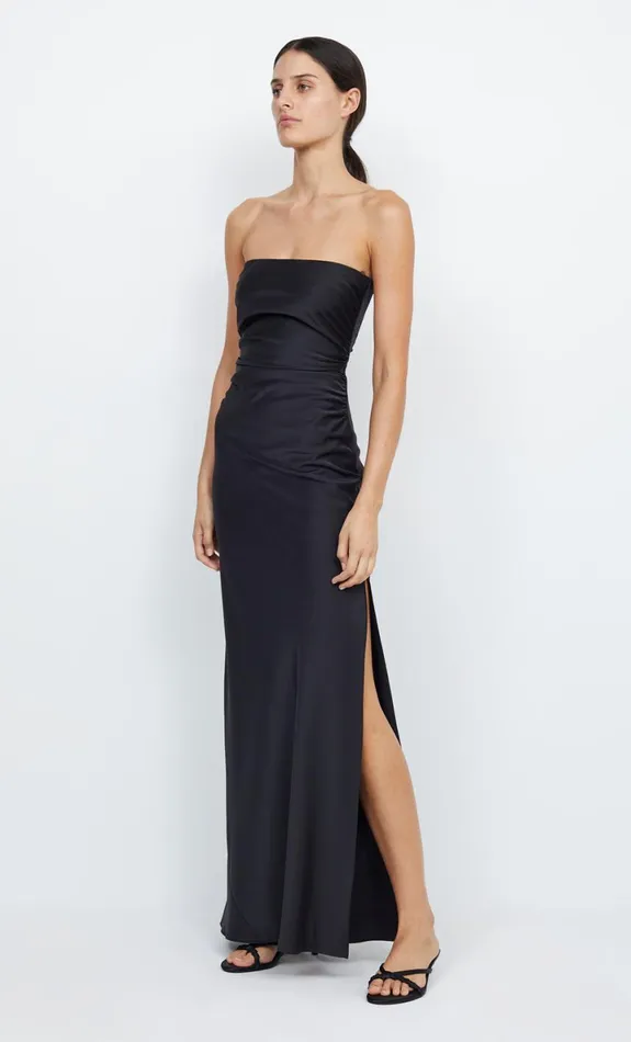 Bec Bridge ETERNITY STRAPLESS MAXI 8211 BLACK Women Prom Dresses