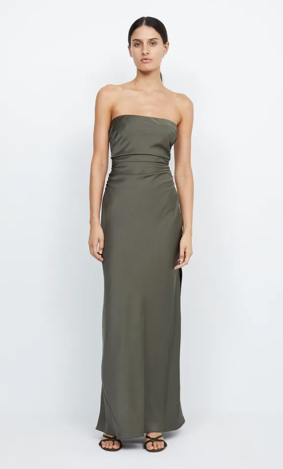 Bec Bridge ETERNITY STRAPLESS MAXI 8211 DARK WILLOW Women Prom Dresses