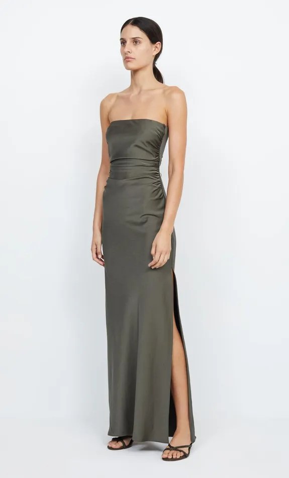 Bec Bridge ETERNITY STRAPLESS MAXI 8211 DARK WILLOW Women Prom Dresses