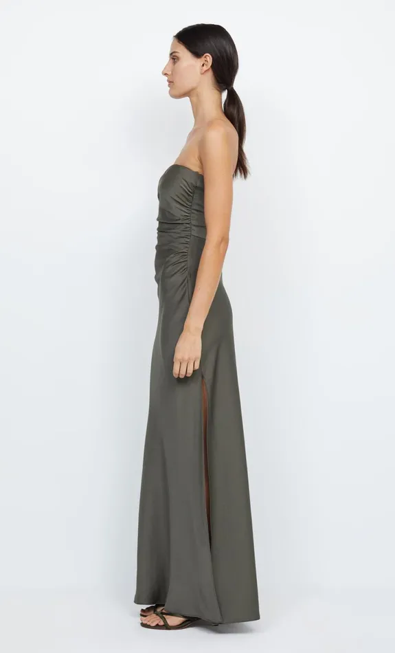 Bec Bridge ETERNITY STRAPLESS MAXI 8211 DARK WILLOW Women Prom Dresses