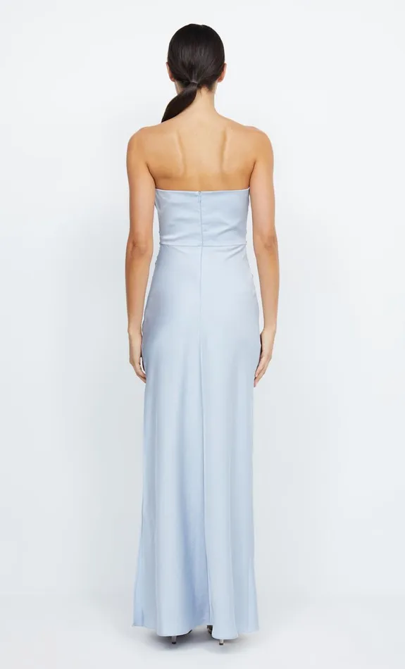 Bec Bridge ETERNITY STRAPLESS MAXI 8211 DUSTY BLUE Women Prom Dresses