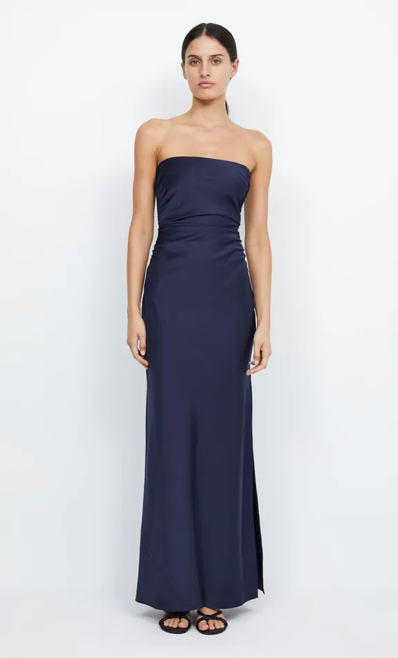 Bec Bridge ETERNITY STRAPLESS MAXI 8211 INK Women Maxi Dresses