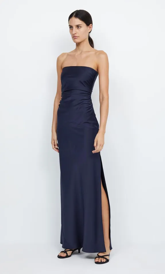 Bec Bridge ETERNITY STRAPLESS MAXI 8211 INK Women Maxi Dresses