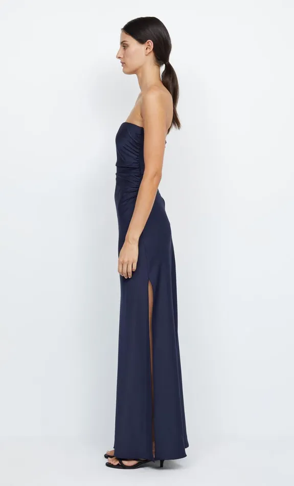 Bec Bridge ETERNITY STRAPLESS MAXI 8211 INK Women Maxi Dresses
