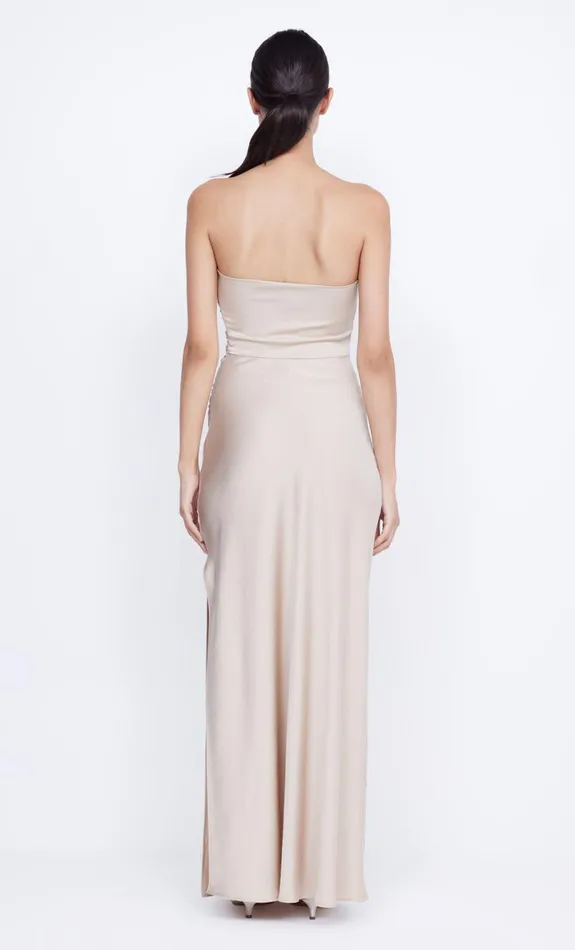 Bec Bridge ETERNITY STRAPLESS MAXI 8211 SAND Women Bridesmaid Dresses
