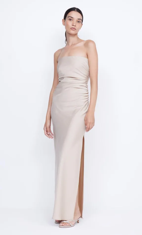 Bec Bridge ETERNITY STRAPLESS MAXI 8211 SAND Women Maxi Dresses