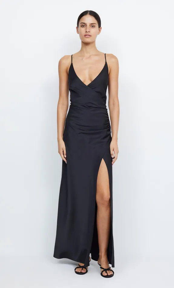 Bec Bridge ETERNITY V MAXI DRESS 8211 BLACK Women Maxi Dresses