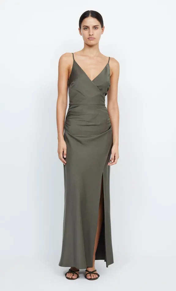 Bec Bridge ETERNITY V MAXI DRESS 8211 DARK WILLOW Women Prom Dresses