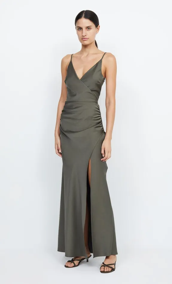 Bec Bridge ETERNITY V MAXI DRESS 8211 DARK WILLOW Women Prom Dresses