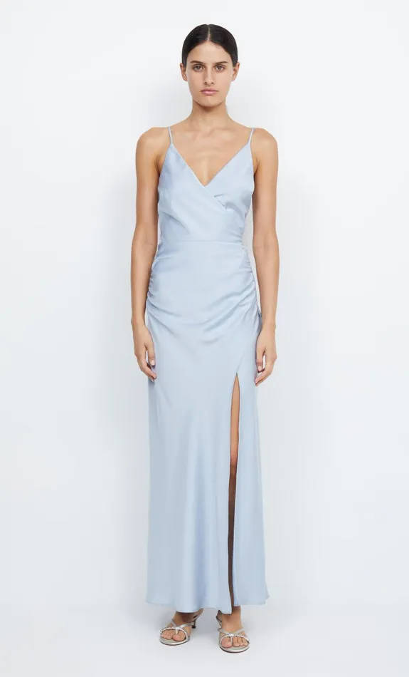 Bec Bridge ETERNITY V MAXI DRESS 8211 DUSTY BLUE Women Maxi Dresses