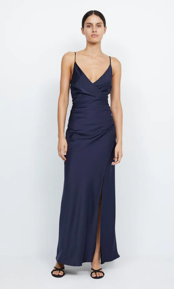Bec Bridge ETERNITY V MAXI DRESS 8211 INK Women Bridesmaid Dresses