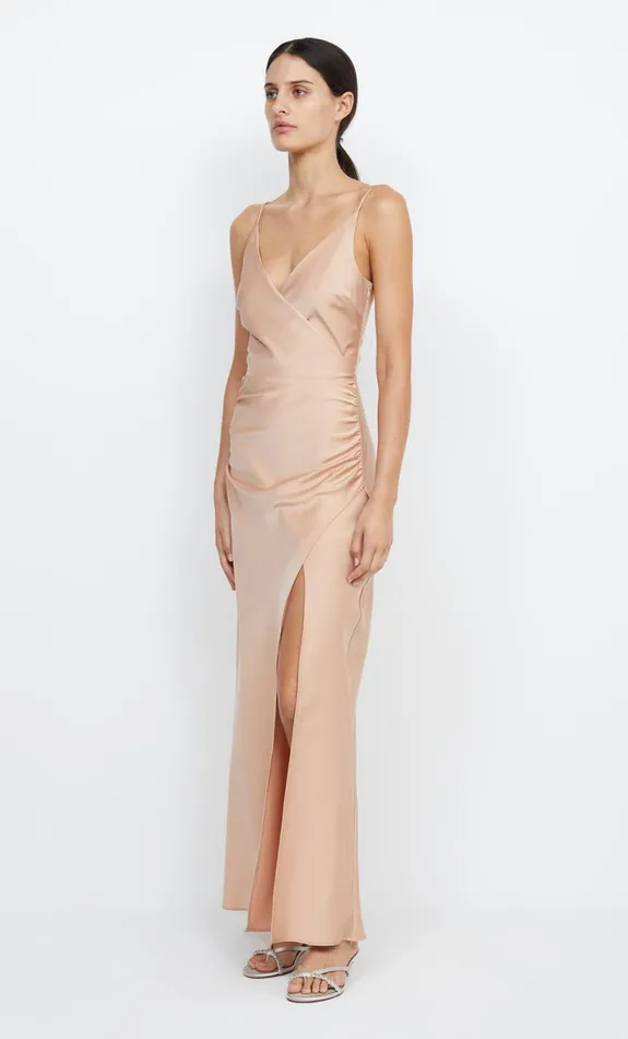 Bec Bridge ETERNITY V MAXI DRESS 8211 ROSE GOLD Women Maxi Dresses
