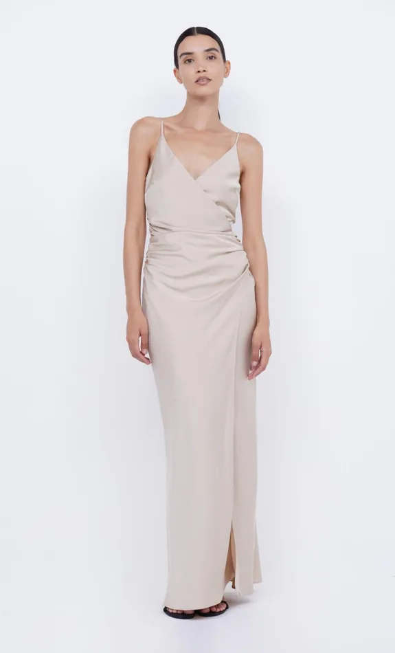 Bec Bridge ETERNITY V MAXI DRESS 8211 SAND Women Maxi Dresses